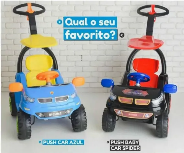 Velotrou Carrinhos Push Car e Baby Spider