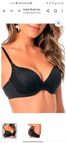 Sutiã Renda Preto - Novo