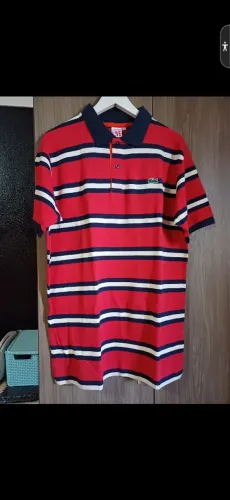 Camisa Polo Listrada Lacoste LIVE
