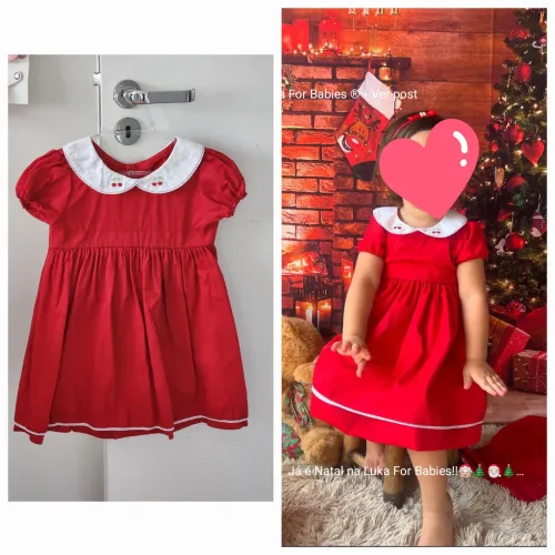 Vestido de natal infantil 3 anos
