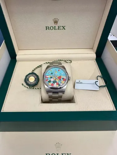 Rolex Oyster Perpetual Bubble Dial Linha Premium AAA+ Automático 