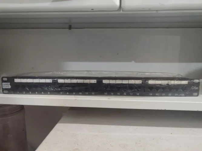 Patch panel 24 portas sono plus cat 5e
