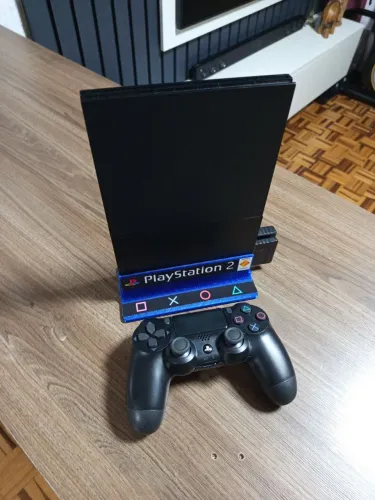 Playstation 2 Tunado com controle de ps4 sem fio 