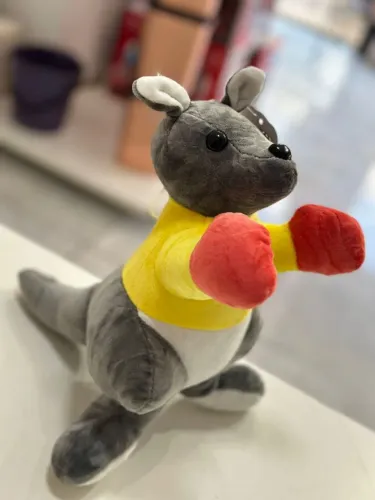 Bichinhos de pelúcia fofos - canguru boxeador e ursinhos 