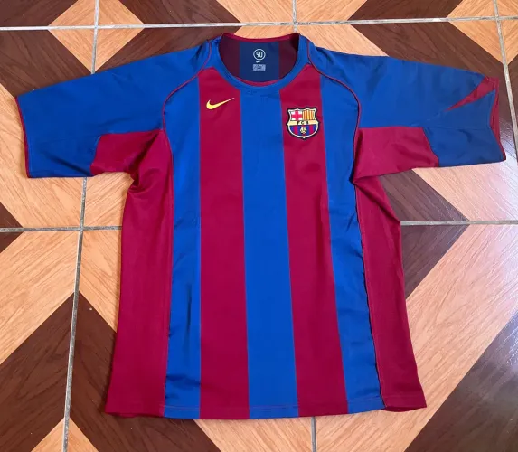 Camisa Barcelona 2004 original modelo Europeu