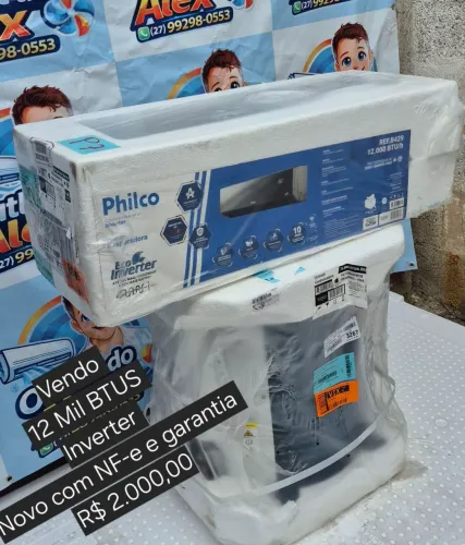 Ar condicionado 12 mil btus-Novo