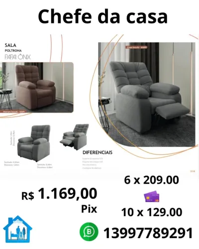 Poltrona papai direto da fábrica 