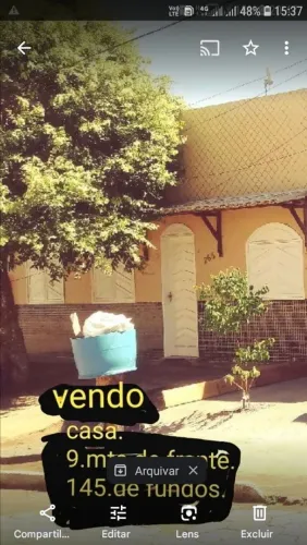 Casa grande na praça vai volta tarumirin/ documento em dias / pego carro / 220.000.