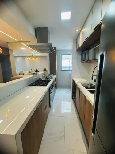 Apto Mobiliado, 88m², 3/4, 2 vgs no Cond. Piazza Toscana 