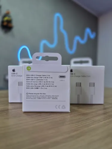 Cabo iPhone USB-C 60W 1m Reforçado - iPhone 15/16/17 - Novo