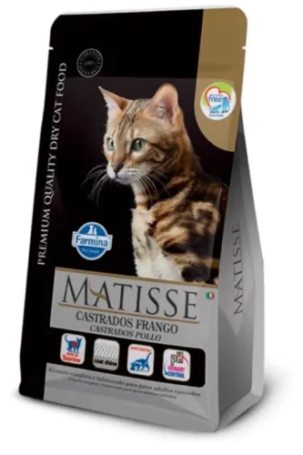 Ração Gato - Matisse - Ração de Frango para Gatos Adultos Castrados - 7,5kg