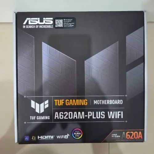 Placa Mãe ASUS TUF GAMING A620AM-PLUS WIFI, AMD AM5 , m-ATX, DDR5, Wi-fi6