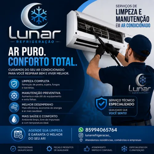 Limpeza e manutenção em ar condicionados