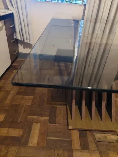 Tampo de mesa de vidro