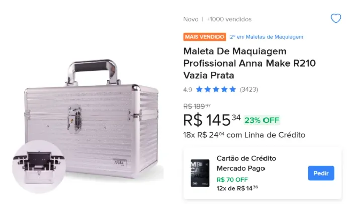 Maleta maquiagem