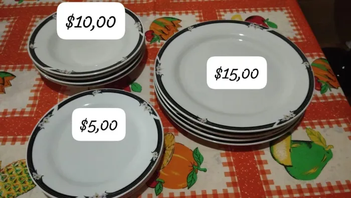 Pratos porcelana (Royal) 12 peças 