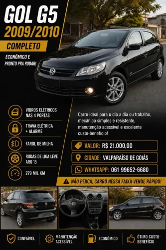 Volkswagen Gol Geração V 1.0 8V MI Total Flex Mec. 4P 2010