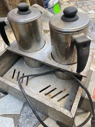 Esterilizador em Inox Banho Maria 2 Bules Leite e Café - Marchesoni