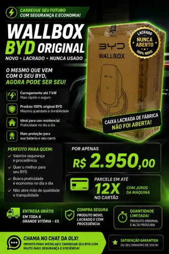 WALLBOX BYD ORIGINAL ? NOVO E LACRADO