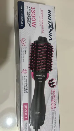 Escova secadora 4 em 1 Britânia 1300w novo