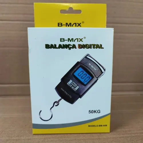 Balança digital de gancho pesa até 50 Kg