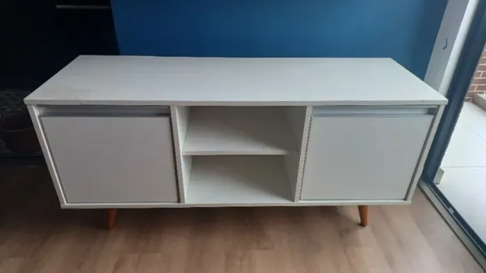Rack Branco MDF Pé de agulha