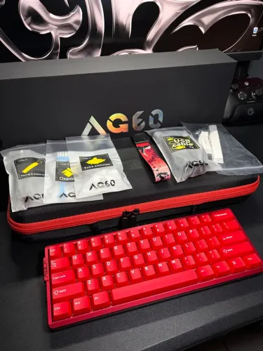Teclado Magnético AULA AG60 pro RED + Acessórios