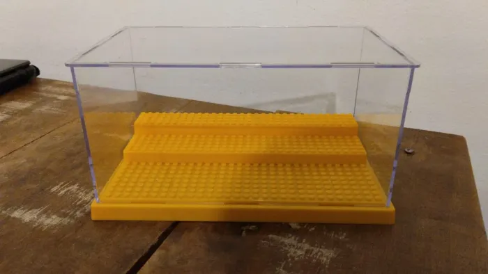 Acrílico expositor para legos 