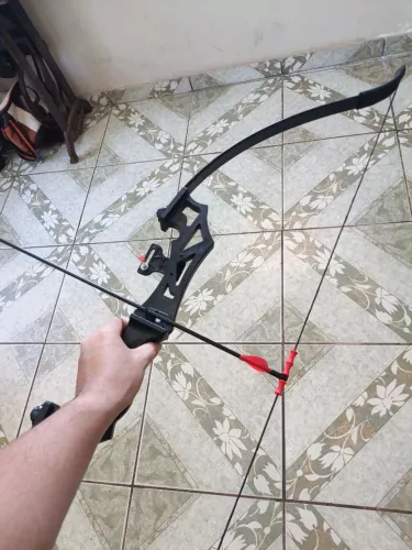 Arco e flecha recurvo 40 lbs profissional