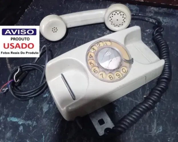Telefone antigo / disco - Leia a descrição do anúncio!
