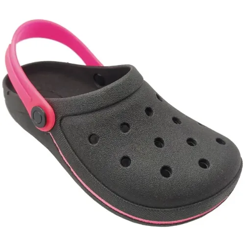 Babuche Infantil Feminina Sandália Chinelo Camin Preto Pink 20000774PP