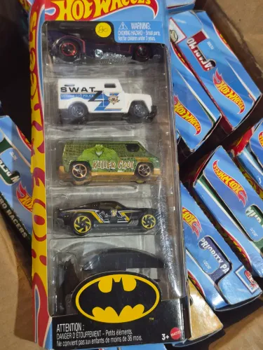Pack Hot Wheels 5 Carros - Batman Gotham City / DC