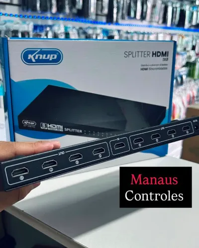 Splitter Duplicador Divisor Hdmi 1x8 Knup