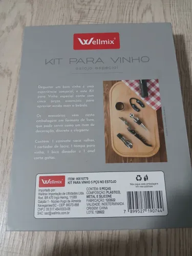 Conjunto Abridor de vinho