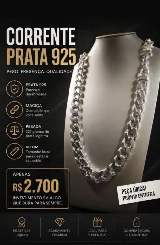 Vendo correntes de Prata