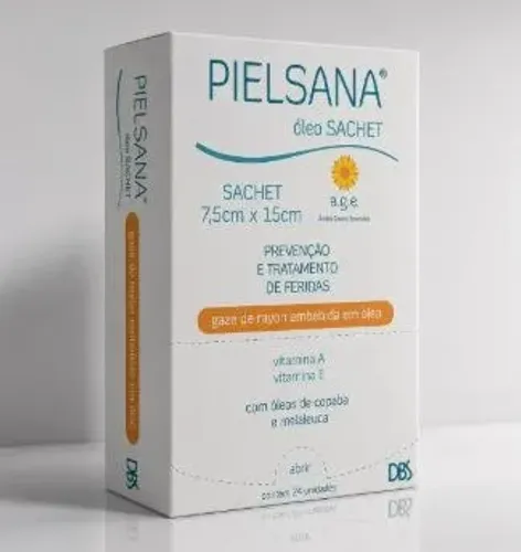 Curativo Gaze De Rayon Pielsana 7,5x15 Cm Caixa C/ 24 DBS