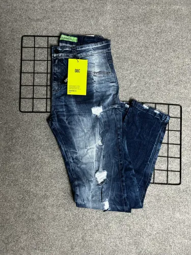 Calça modelo jogador azul escuro