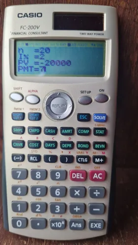 Calculadora financeira científica FC-200V