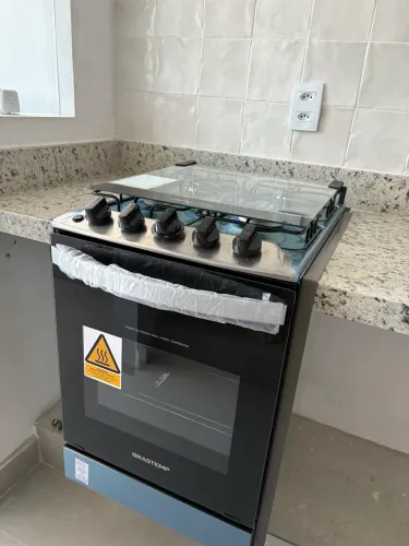 Fogão 4 bocas Brastemp inox NUNCA USADO