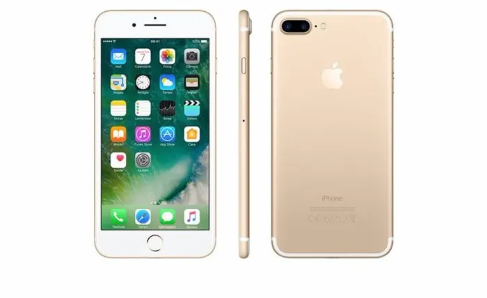 Iphone 7Plus, branco/dourado 128gb