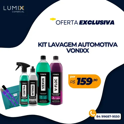 KIT PARA LIMPEZA DE CARRO VONIXX