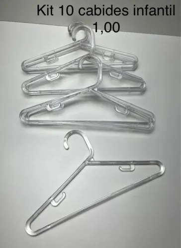 Cabides de acrílico para roupas infantis 