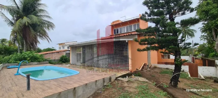 LINDO CASARÃO BEIRA-MAR COM PISCINA NO SOSSEGO