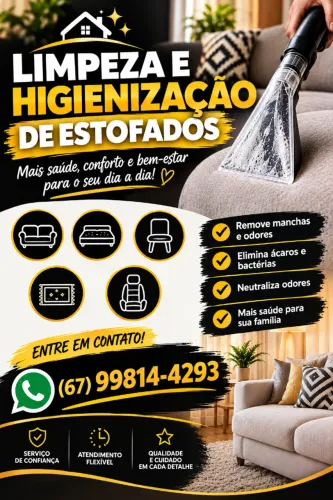 Limpeza e Higienização de Estofados