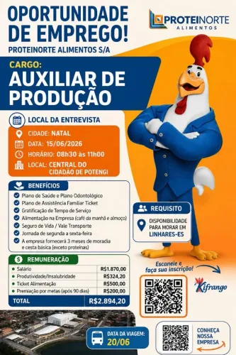 Oportunidade de emprego para quem quer ir trabalhar em Linhares espírito santo