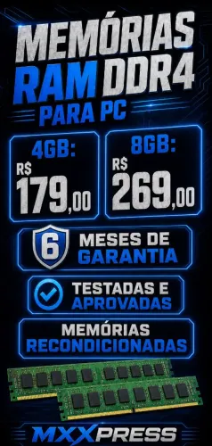 Memórias RAM DDR4 vários modelos