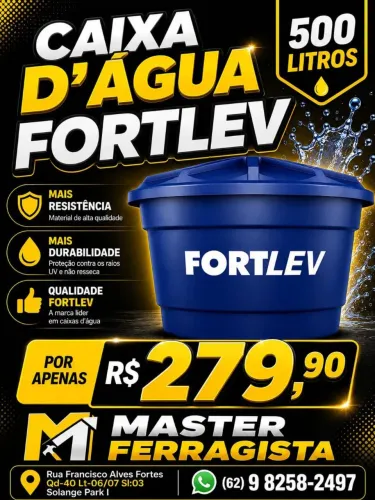 Caixa D" Água 500Lts Fortlev 
