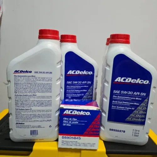 Kit Revisão Chevrolet 4 Óleos da ACDelco 5W30 Semissintético + Filtro de Óleo Original GM