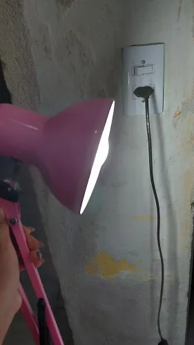 Luminária rosa