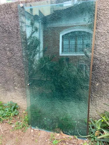 Vidro temperado 8mm cor verde
